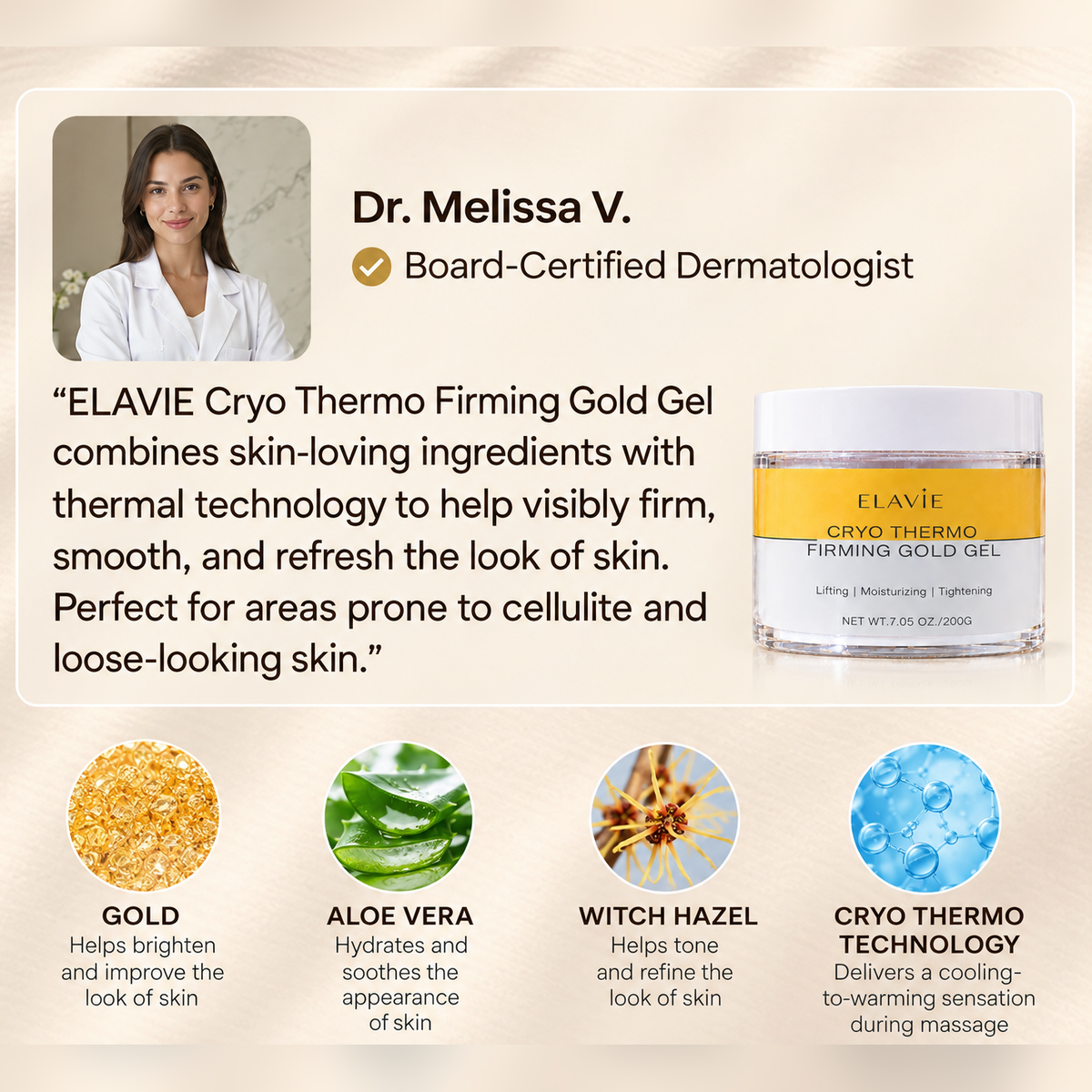 Elavie Gold Sculpt Firming Gel